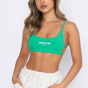 EUC White Fox Boutique Top